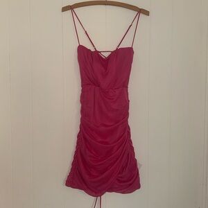 Lucy in the Sky Fuchsia Mini Dress